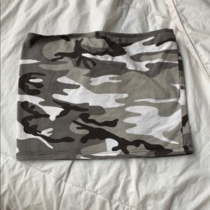 NWOT camo bandeau top